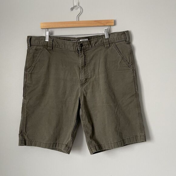 Carhartt Other - Carhartt Rugged Flex Relaxed Fit Canvas Work Shorts Green Workwear Men's Size 40